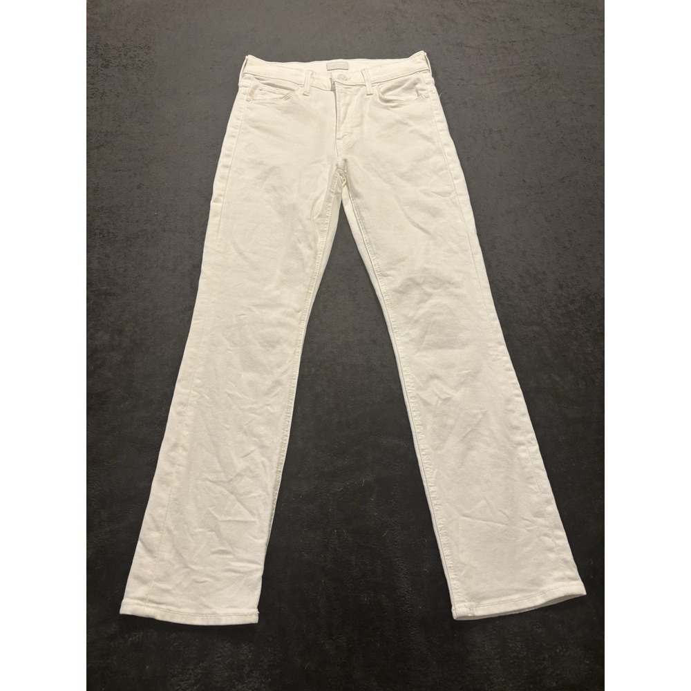 Mother The Mid Rise Dazzler Ankle Fairest Of Them All White Jeans Size 26